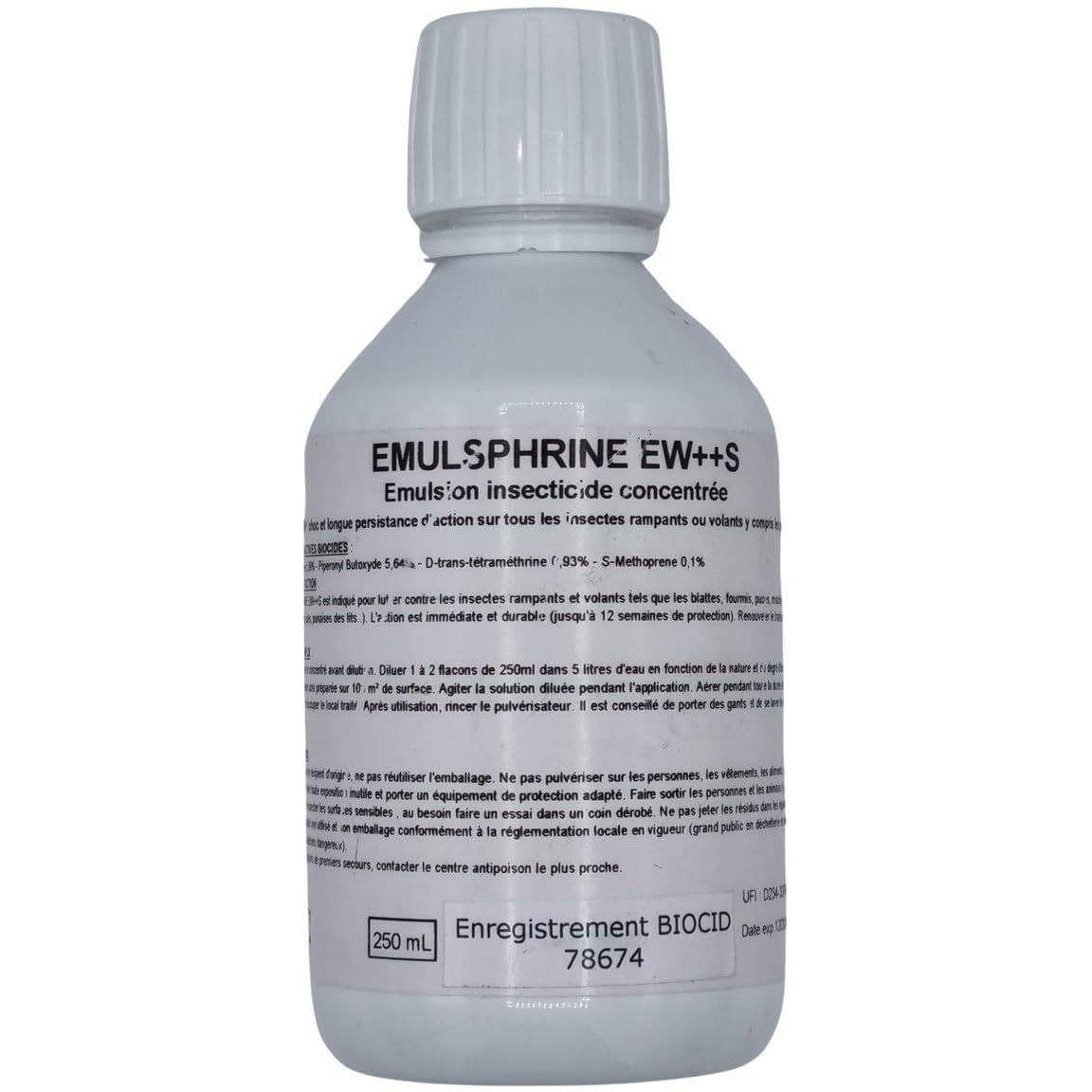 Kit traitement anti Punaises de lit pour 50 m² avec 1 Emulsphrine ew++s insecticide concentré avec régulateur de croissance S-Methoprene, 2 one-shot RCI 2000, 1 pulverisateur 5 litres