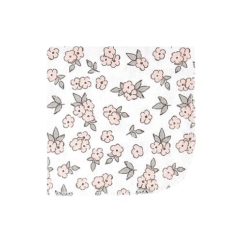 Image of Hudson Baby Unisex Baby Flannel Cotton Poly Washcloths, Wild Forest Pink 10-Pack, One Size