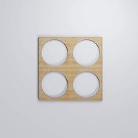 Vista 153 de 23 3/8"W X 23 3/8"H Large Wembley Decorativos Paneles De Pared De Madera De Calado, Aliso