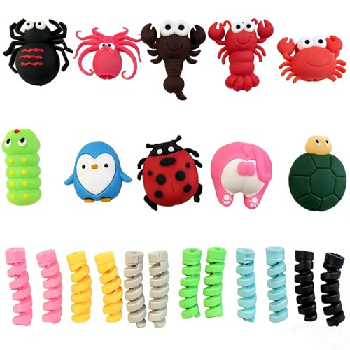 Protections de câble animal mignon 3D pour chargeur téléphone