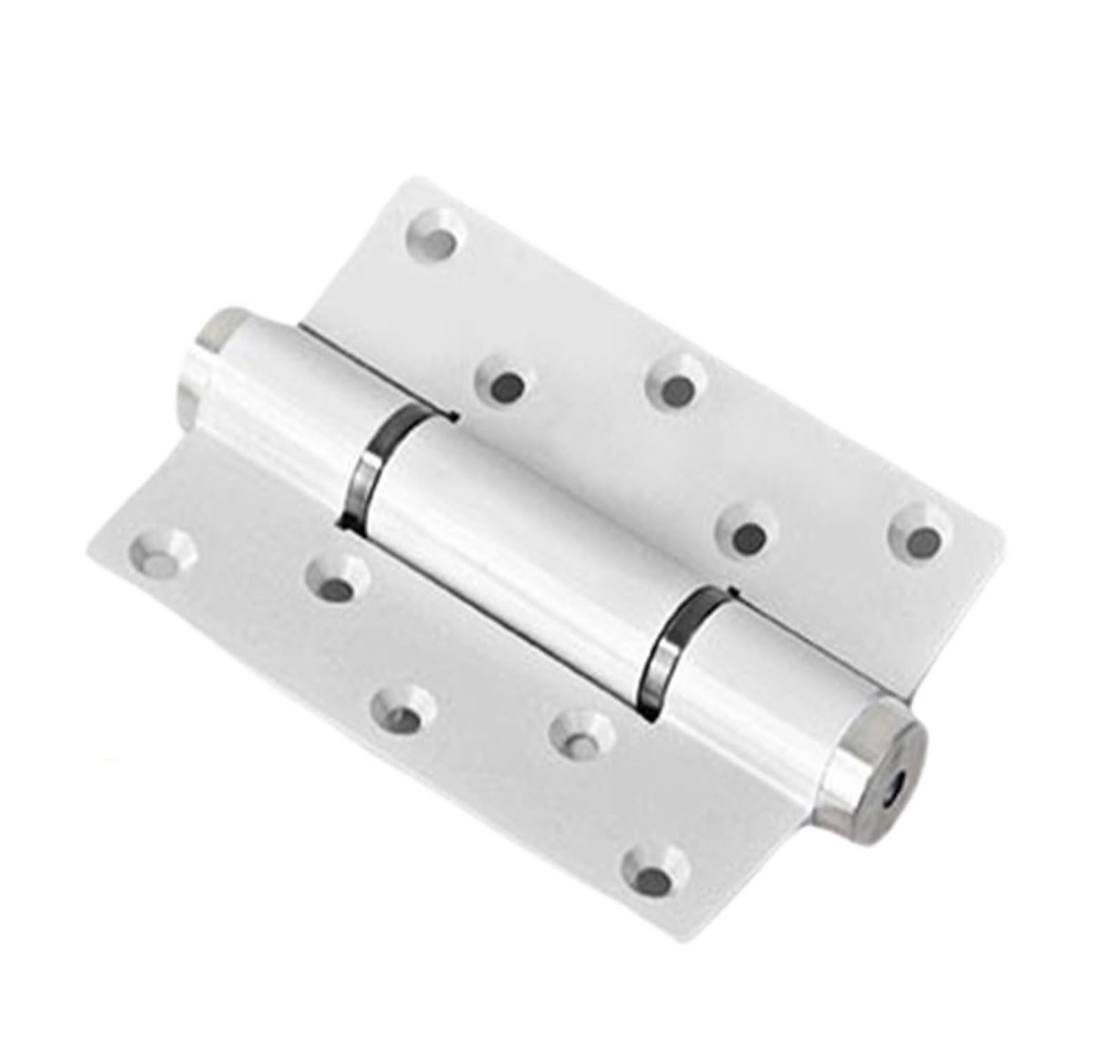 Bisagra Amortiguadora Hidráulica Sin Ranuras | Bisagra madre de embutir, cierre suave, montaje oculto for puertas de madera(5 inch E type Silver)