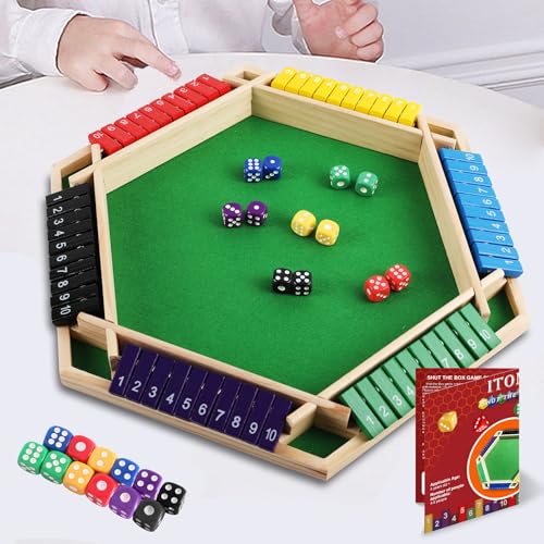 Shut The Box Juego de Mesa Educativo de Madera miniatura 1