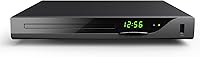 GEOYEAO EVP-102 1080p Blu-ray DVD Player - Region A Blu-rays, All DVDs/CDs, 128GB USB, HDMI/AV/Coaxial, PAL/NTSC w/ Cables