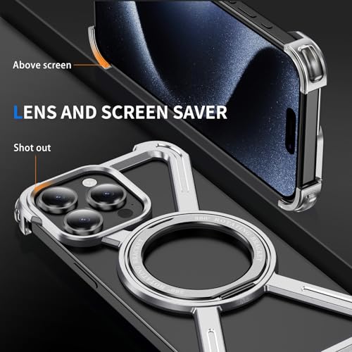 Housse protection iPhone 15 Pro Max antichoc coque aimantée avec support 360 - 6