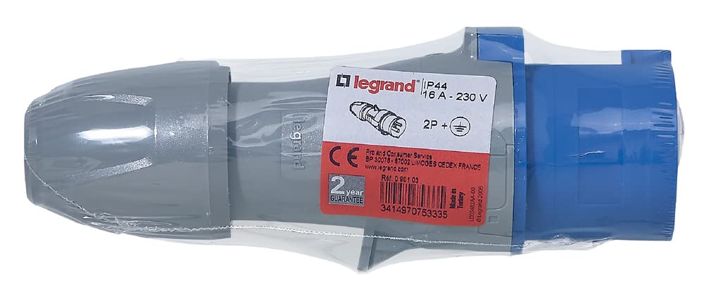 555104 - Prise Mobile P17 Ip44 16a - 200v~ À 250v~ - 2p+t