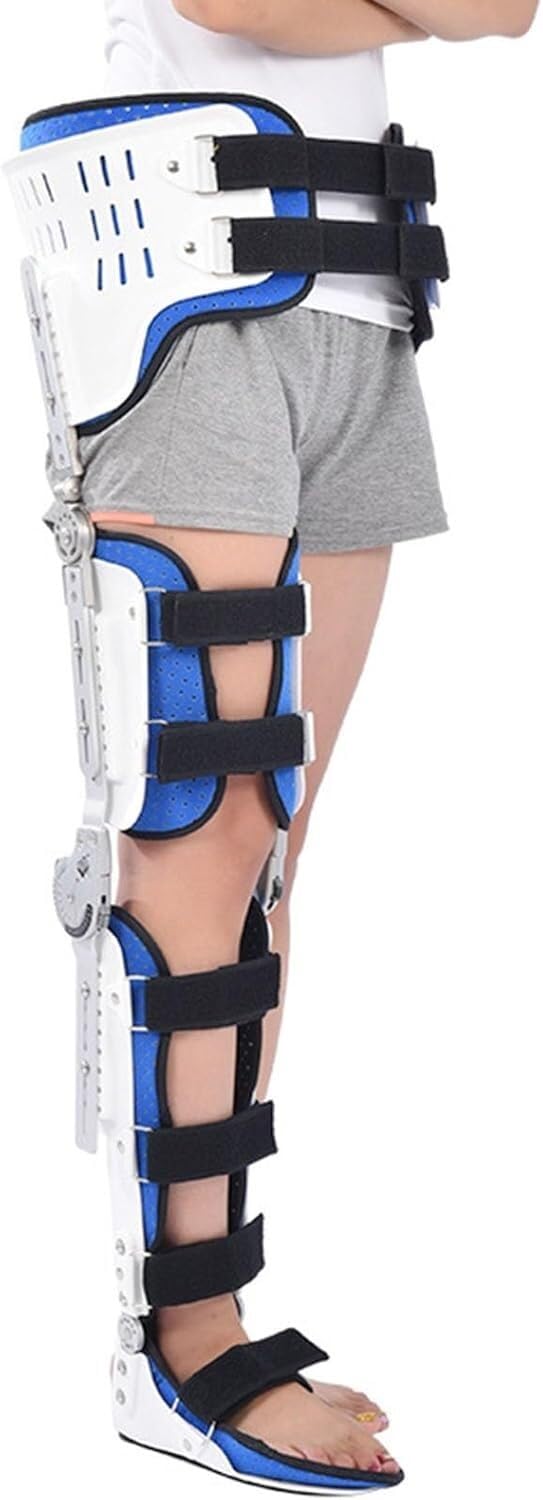NGDFGR Orthopedic Hip Brace Hinged Adjustable Hip Knee Ankle Foot Orthosis Braces, With Walking Boots For Hip Fracture Rehabilitation Equipment,Right