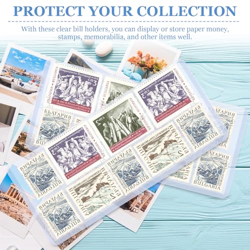 Protectores duros para billetes 50 unidades 6.8x2.9 pulg miniatura 6