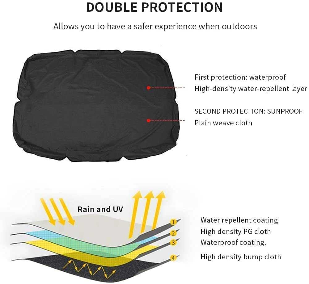 Copricuscino Per Altalena Da Giardino - Impermeabile E AntiUV Per 3 Posti - Foto 5