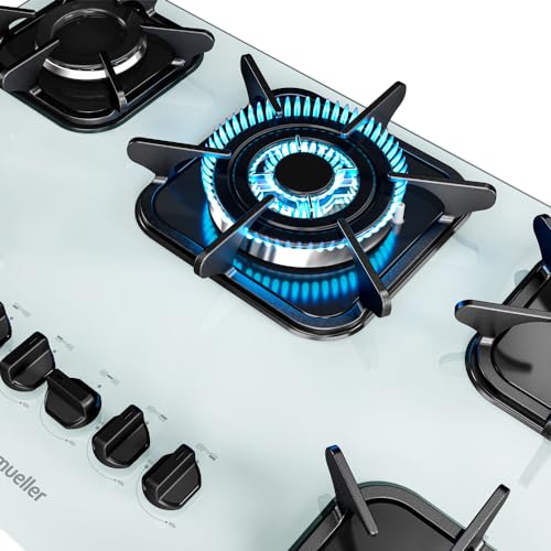 Cooktop 5 Bocas com Queimador Tripla Chama Mueller Branco