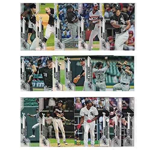 Chicago White Sox / Complete 2020 Topps White Sox Baseball Team Set! (26 Cards) Series 1 and 2! Eloy Jimenez! Luis Robert Rookie Card! PLUS BONUS: Includes (3) bonus Frank Thomas Cards / White Sox Hall of Famer!