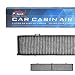 POTAUTO MAP 3007C Heavy Active Carbon Car Cabin Air Filter Replacement compatible with BMW 100 300 700 Series, X1