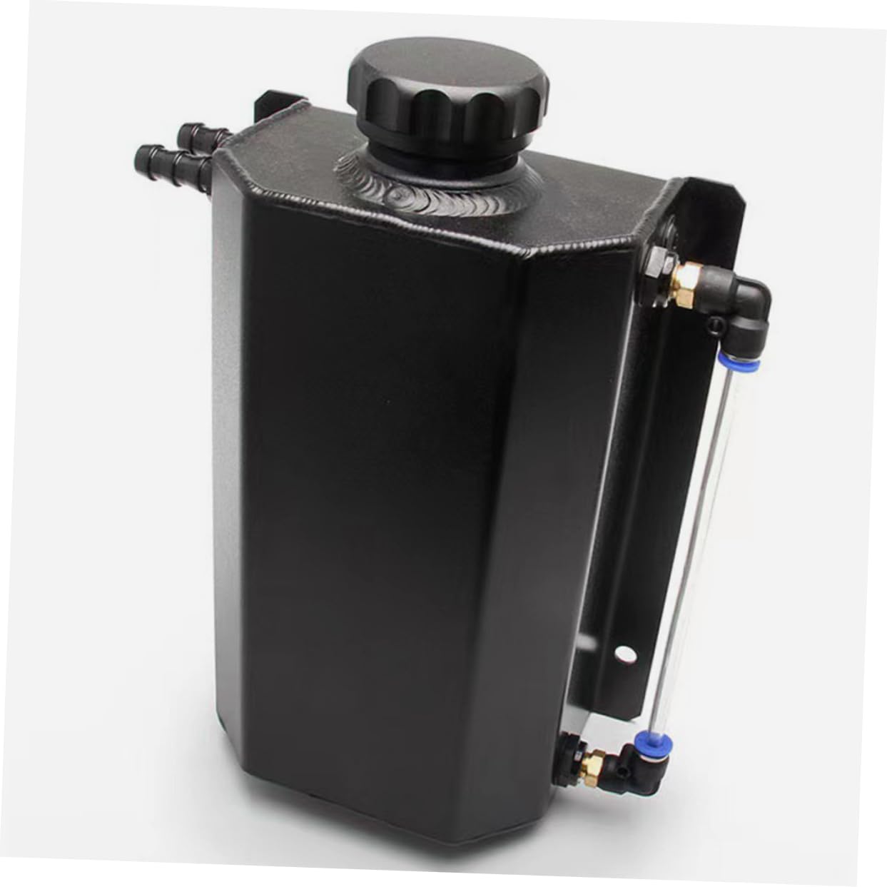 Séparateur D'huile 2 L en Acier et Aluminium pour Récupération D'huile Moteur, Gestion, Réservoir de Récupération Adapté à Voiture et Liquide de Refroidissement