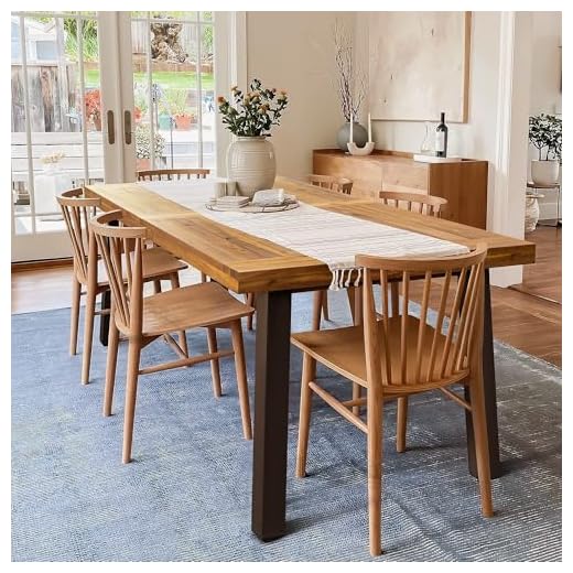 Devoko Acacia Wood Dining Table for Six