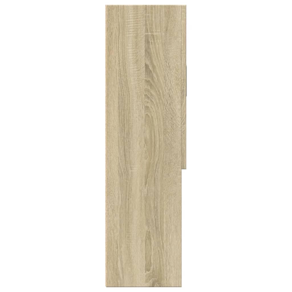 vidaXL Armario de Lavadora Roble Sonoma 70,5x24x90 cm, Armario para lavandería, Armario para cesto de Ropa, Estante para Lavadora, Armario para baño