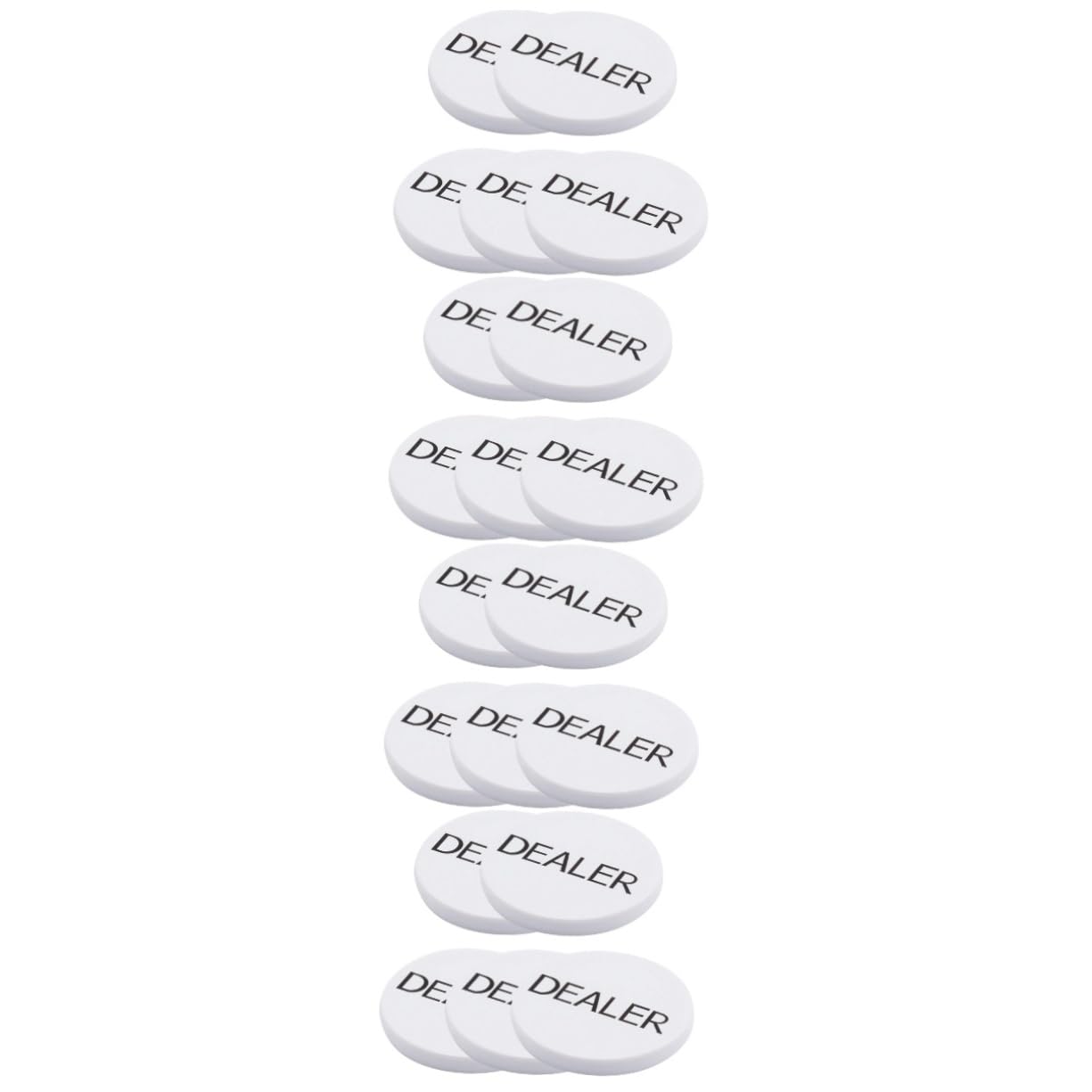 ibasenice 20pièces Jetons De Bingo Numérotés Accessoires De Jeu pour Comptage Et Mathématiques Jetons De Poker pour Activités Ludiques Et Éducatives