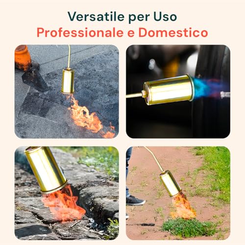 Avilia - 70 cm Gasbrenner mit 60 mm Brenner und Schnellhebel zum Jäten, Schmieden und Wärmebehandlungen, für den professionellen und privaten Gebrauch in Landwirtschaft, Industrie und Bauwesen