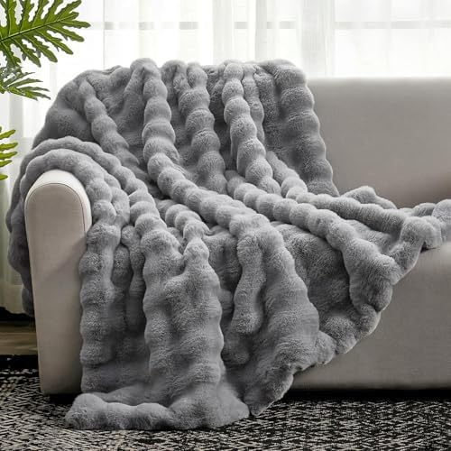 Cozy Bliss Faux Fur Throw Blan...