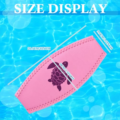 Xuhal 4 Pcs Neoprene Mask Strap Cover para buceo, natación y snorkel, protector antideslizante de neopreno para cabello para hombres y mujeres miniatura 2