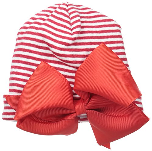 Mud Pie Baby-Girls Red Jumbo Jeweled Bow Hat