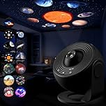 Galaxy Projector, 13 in 1 Home Planetarium Star Light Projector for Bedroom 360° Rotating Nebula Projector Lamp Starry Sky Night Light with Solar System Constellation Moon for Kids Adults