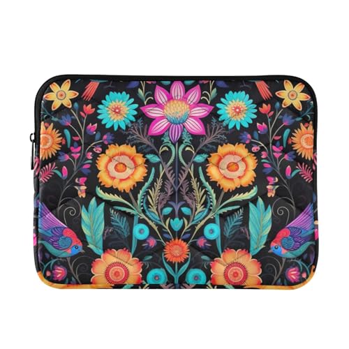 Funda para portátil 13-14 pulgadas impermeable con flores
