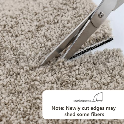Tapete Decorativo Cortable 2x8 Pies Antideslizante Crema Gris miniatura 3
