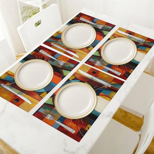 Sets de table anti-tache en PVC pour protéger le bois - 7
