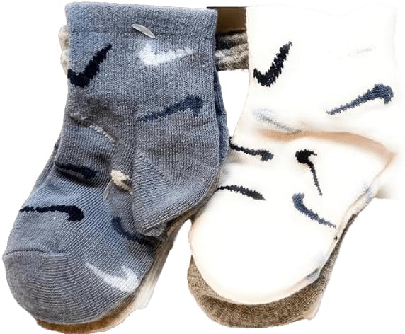 Nike Baby Boys 6 Pack Lightweight Socks Newborn 6-12 Months