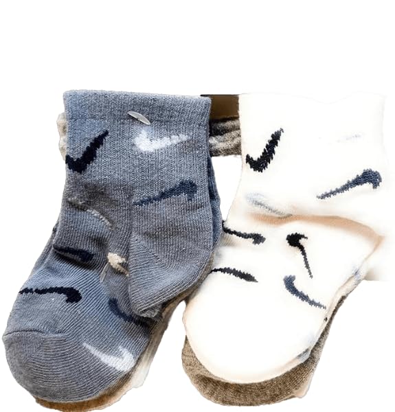 Nike Baby Boys 6 Pack Lightweight Socks Newborn 6-12 Months