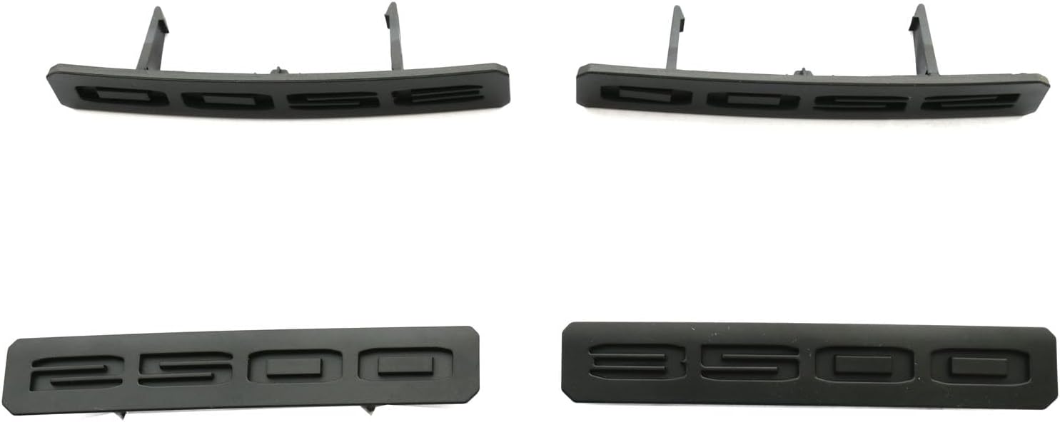 10Pcs Set Replacement for 2024-2025 Sierra 2500HD 3500HD Denali HD Emblems Car Badge Kit 86591515 (Glossy Black)