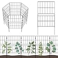 HIHADUUM 14 Pack 31.5 Inch(H) X 20 Ft(L) Decorative Garden Fence Fencing Panels, Metal Wire Border No Dig Fencing Animal Barrier for Dog, Flower Edging for Yard Landscape Patio Outdoor Decor