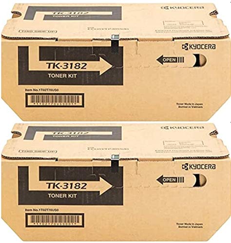 Kyocera TK-3182 (TK3182) Black Toner Cartridge 2-Pack for P3055dn