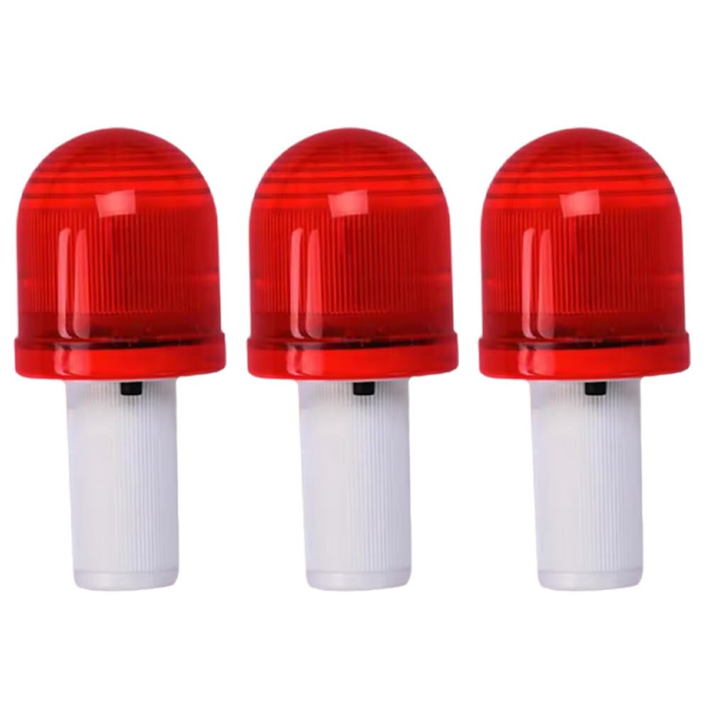 Idhadkc Bright LED Road Hazard Skip Light Flashing Safety Cone Topper Warning Light Road Block Lamp Emergency Traffic Light