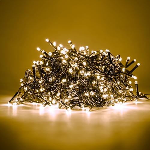 HAND - Luci Natale Interno e Esterno 200 LED con 8 Effetti Luce