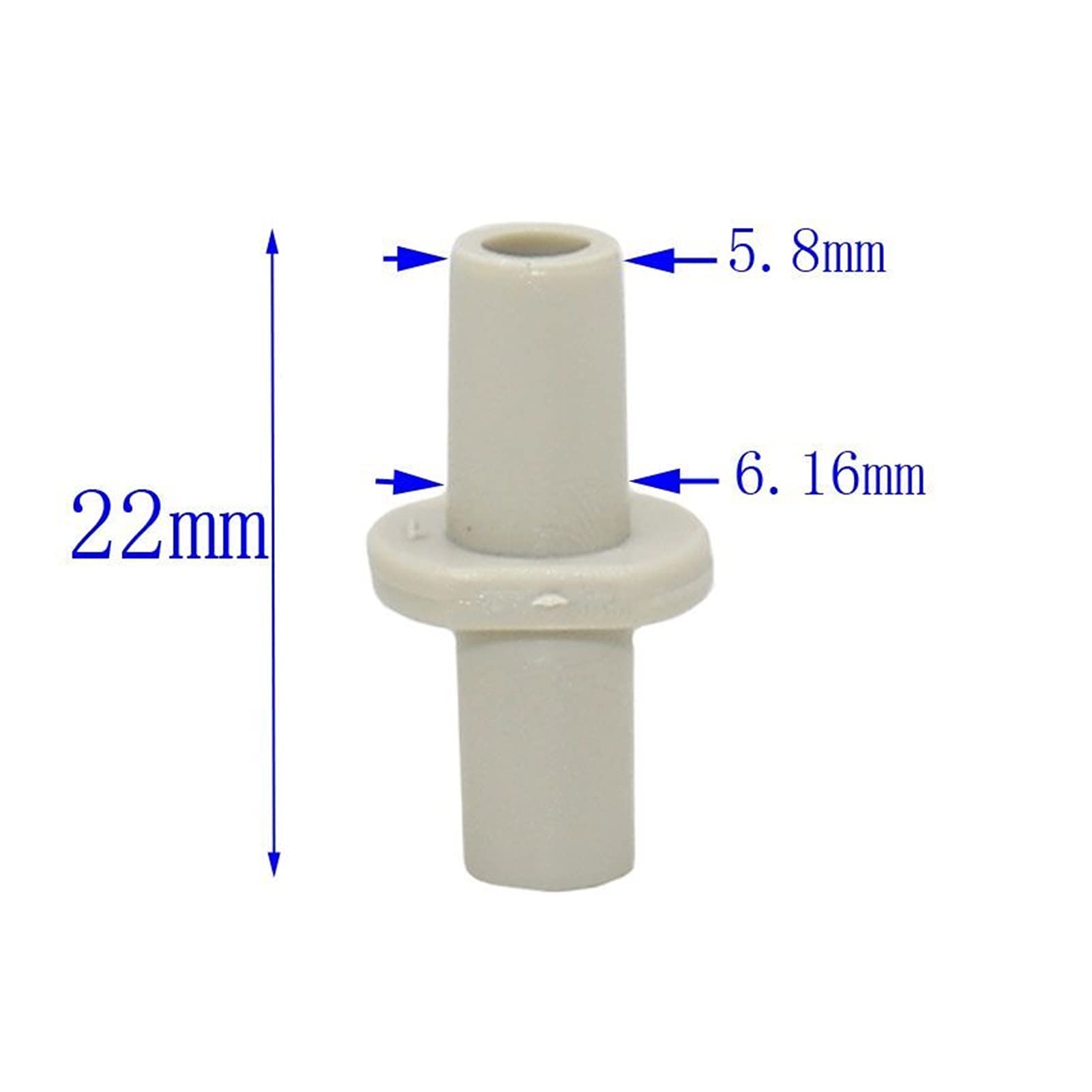 Adattatore per Tubi da Giardino Giardino Irrigazione Giunto in plastica congiunta 6mm Irrigazione a 2 Vie congiunta con Giunzione for Legno 6mm Valvola Diritti Body 500pcs (Color : 6mm)