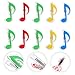 Milisten 10Pcs Music Note Clips Practical Sheet Music Holders Sturdy Piano Score Clamps for Musicians Colorful Book Clamps