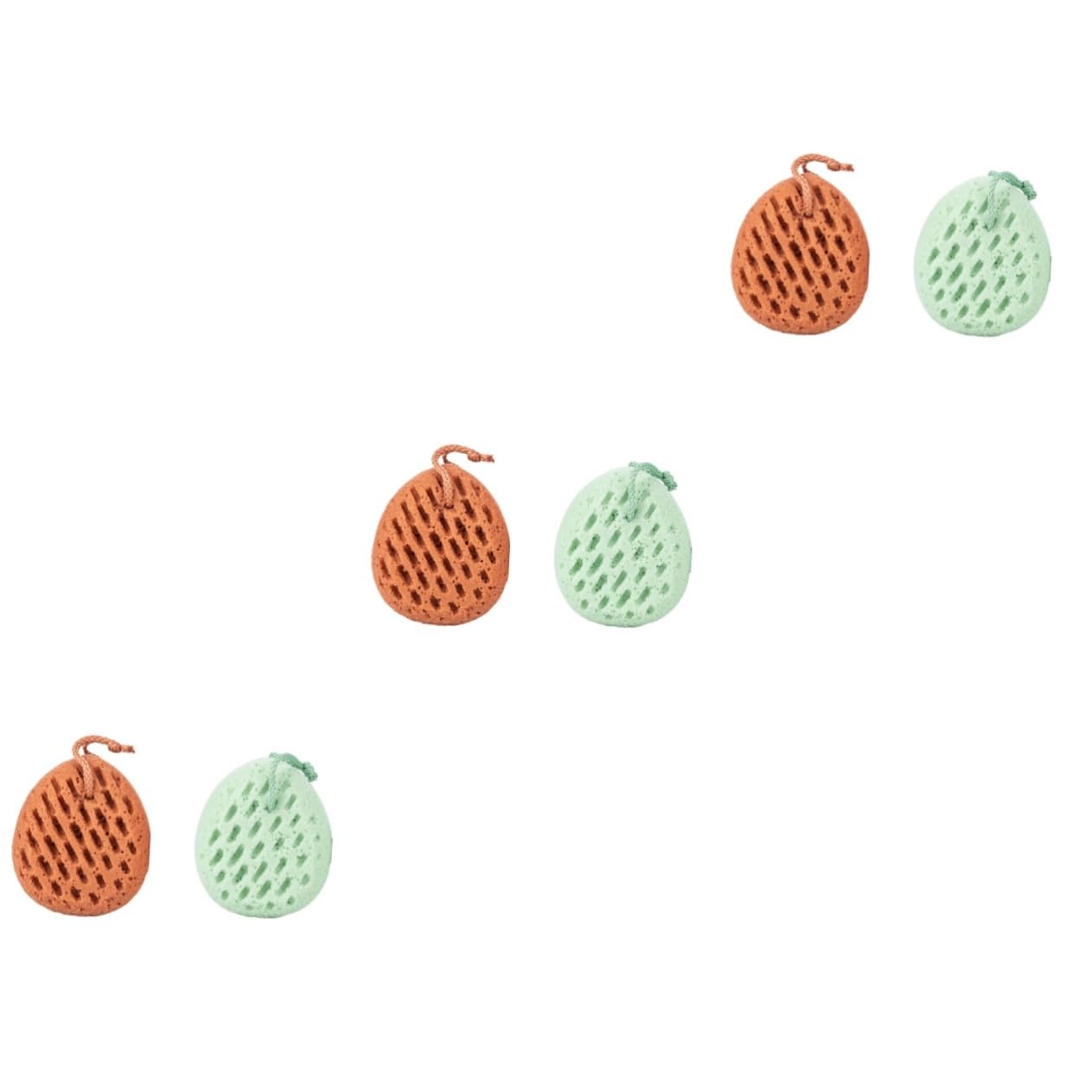 FOMIYES 6 Piezas Esponja De Baño Naturales Depurador De Cuerpo De Esponja De Ducha Esponja Limpiadora Corporal Esponja Corporal Esponjas Para Bañarse Rostro Bola De Baño Desechable Bebé