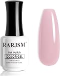 RARJSM Nude Gel Polish Pale Rose Neutre Nude Couleurs Peau Tone Rose clair Gel Nail Polonais 15ml Soin polonais transparent à simple bouteille Jelly UV LED Curé pour Salon à la maison DIY Manucure française