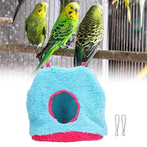 Caverna suspensa, ninho de pássaro dobrável e portátil multifuncional para pássaros de estimação no