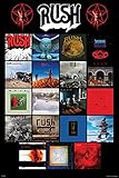 Pyramid America Rush Band Retro Vintage Style Album Covers - Classic Rock Music Poster Wall Art 24x36 Inches for Kitchen, Living Room & Aesthetic Room Decor