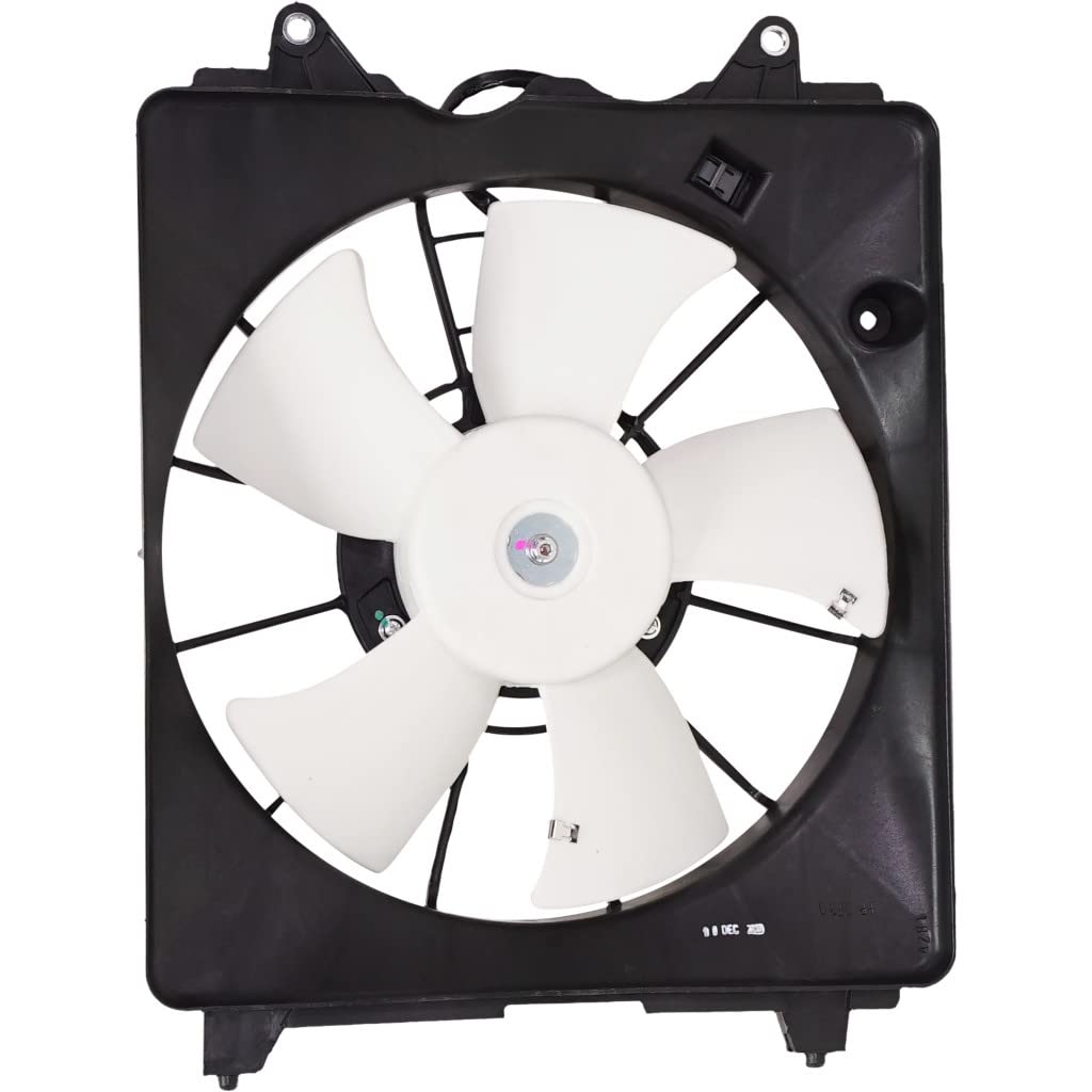 for Honda Civic Hybrid A/C Radiator Fan Assembly 2006 07 08 2009 Driver Side for HO3115143 | M:19030RMXA51+B: 19020RSHE01+ S: 19015RMXA51