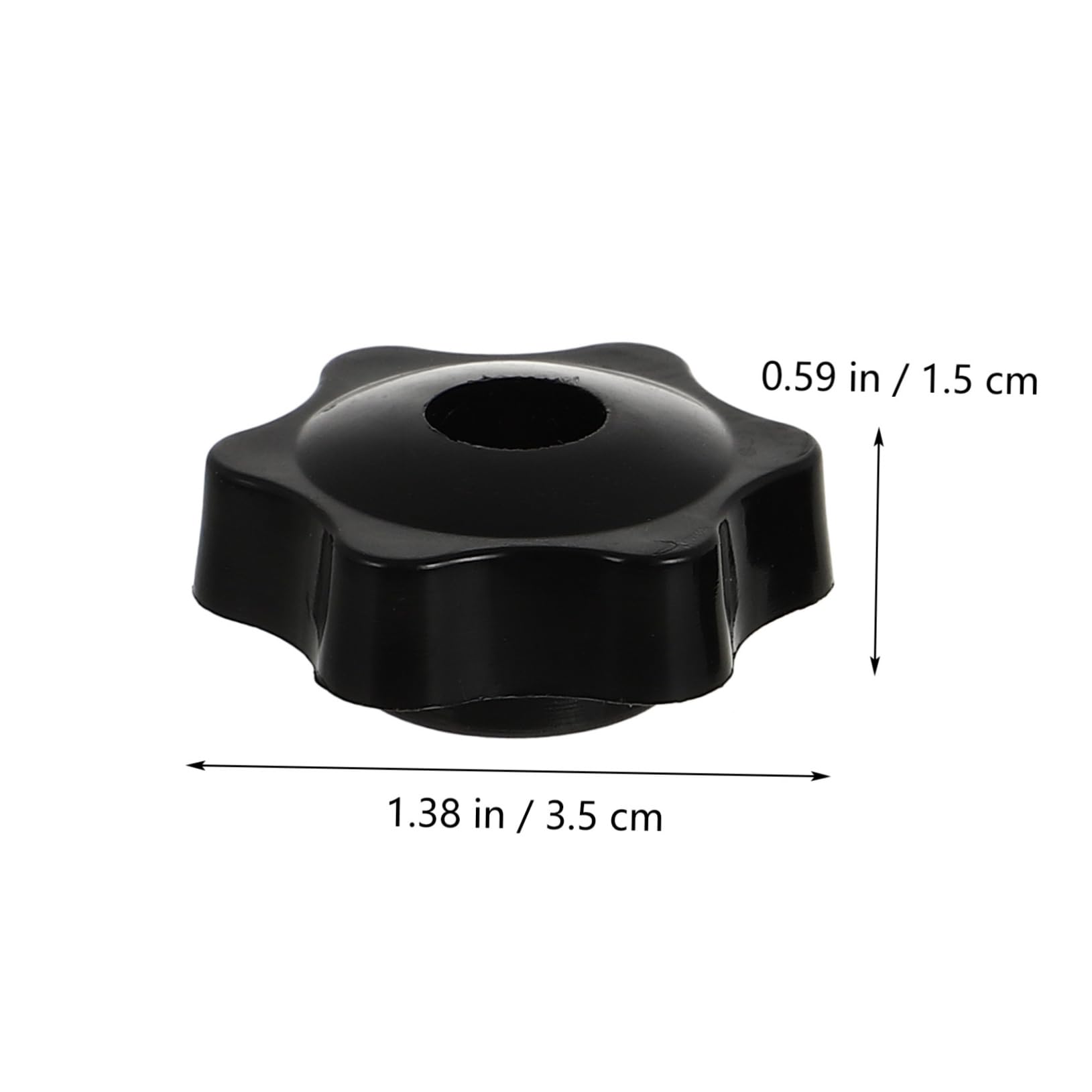 KICHOUSE Ergonomic Design Knobs Accessory 16pcs Nuts Set M5 Thread Non-Slip for Machinery