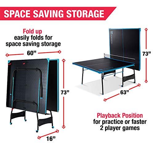Image of MD Sports Table Tennis Tables Multiple Styles Ping Pong Tables, Foldable for Easy Storage with Nets Included, Perfect for Family Game Rooms | Multiple Styles, Easy Storage, Nets Included, Family Game Rooms