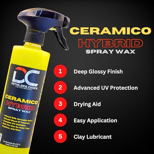 Ceramico Polymer Spray Wax con Cera Carnauba 16 oz miniatura 3