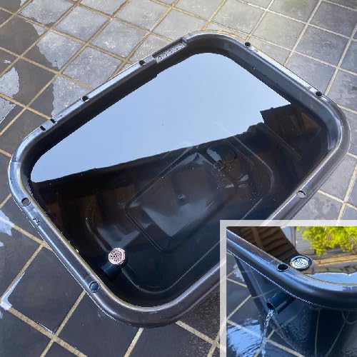 Amazon | 五色アクア メダカ飼育容器 56リットル 黒 オーバーフロー