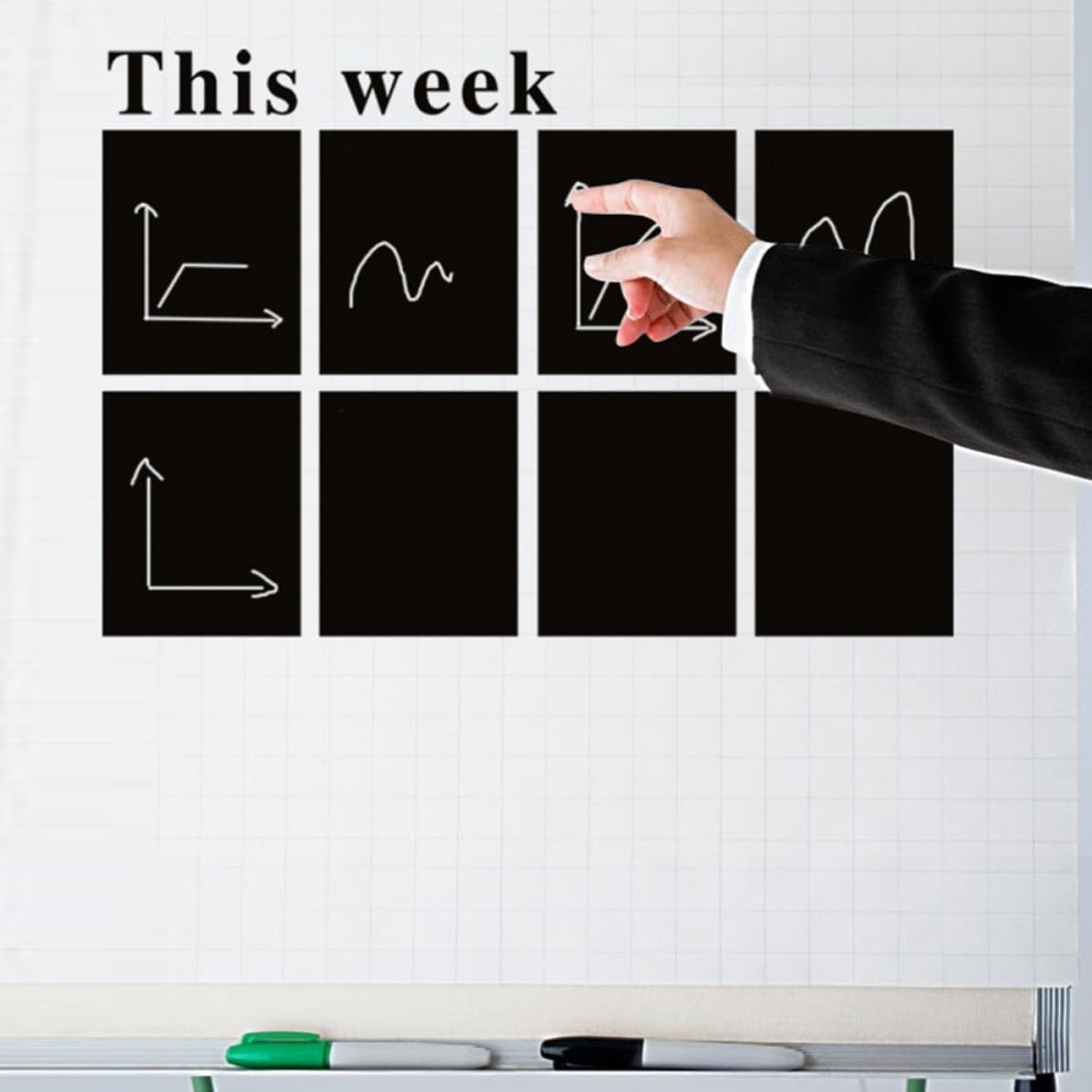 Removable Blackboard Wall Sticker PVC Space Saving Decorative Memo Board