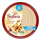 Sabra Classic Hummus Dip, 15oz - Smooth & Creamy Hummus for Dipping Vegetables & Snacks, Sandwich Spread & Healthy Snacking - Non-GMO, Vegan, Gluten-Free, Kosher & Vegetarian