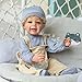 Zero Pam Reborn Baby Vollsilikon Lebensecht Junge Babypuppe Wie Echtes Baby Mit Blonde Haaren Süßes Babypuppe Weichkörper Puppe Ab 3 Jahre