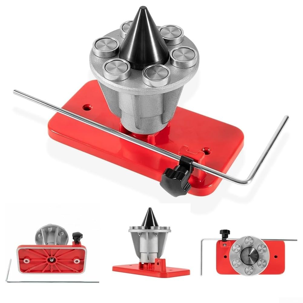 42-047 Equilibrador de hoja de precisión de aluminio de metal universal para 339075B Equilibrador de cuchillas de cortacésped para Troy (rojo)