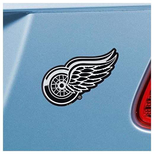 FANMATS NHL Detroit Red Wings Chrome Team Emblem